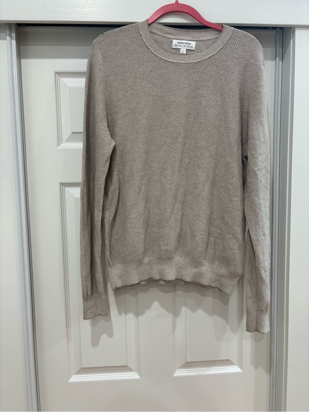 Nordstrom Men’s Crewneck Sweater in Light Taupe